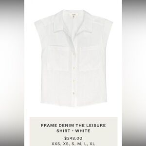 Frame Denim Crisp White Button-Up Shirt